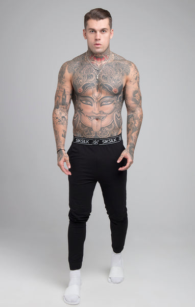 Siksilk pinstripe logo discount joggers