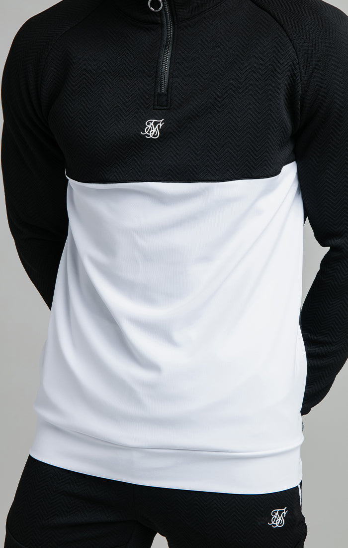 Black Quarter Zip Funnel