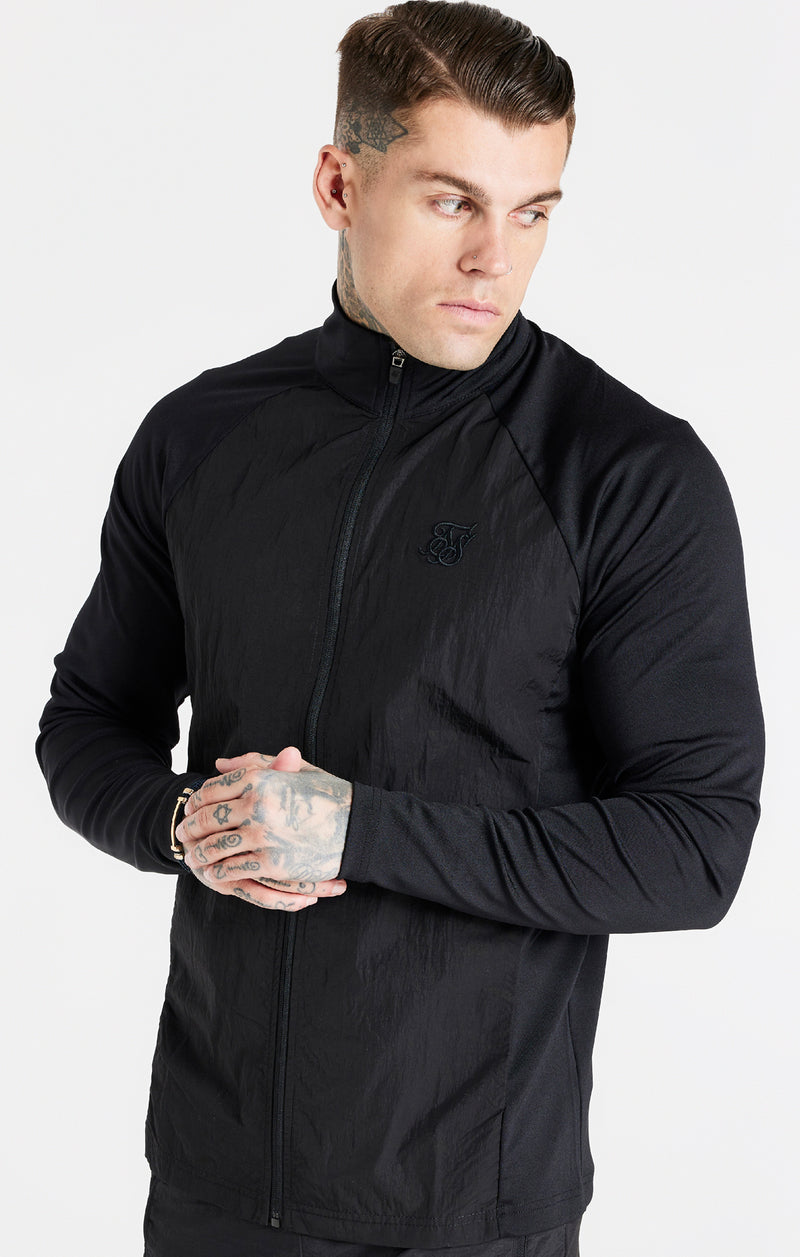 Black Adapt Funnel Zip Through