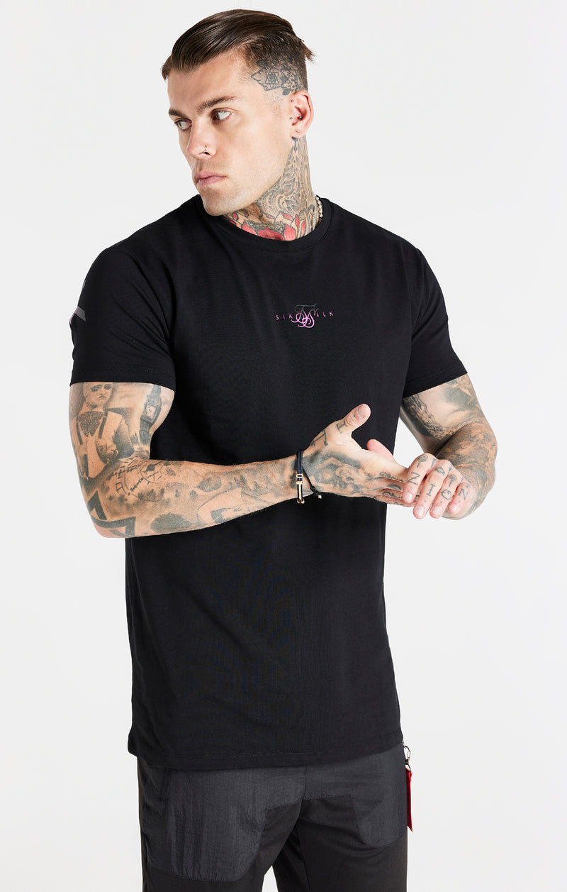 Black Back Print T-Shirt