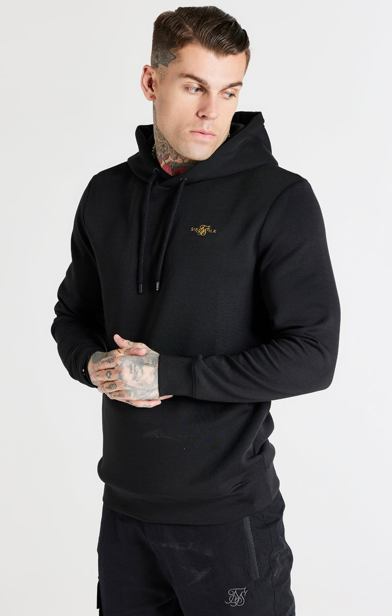 Black Overhead Sport Hoodie