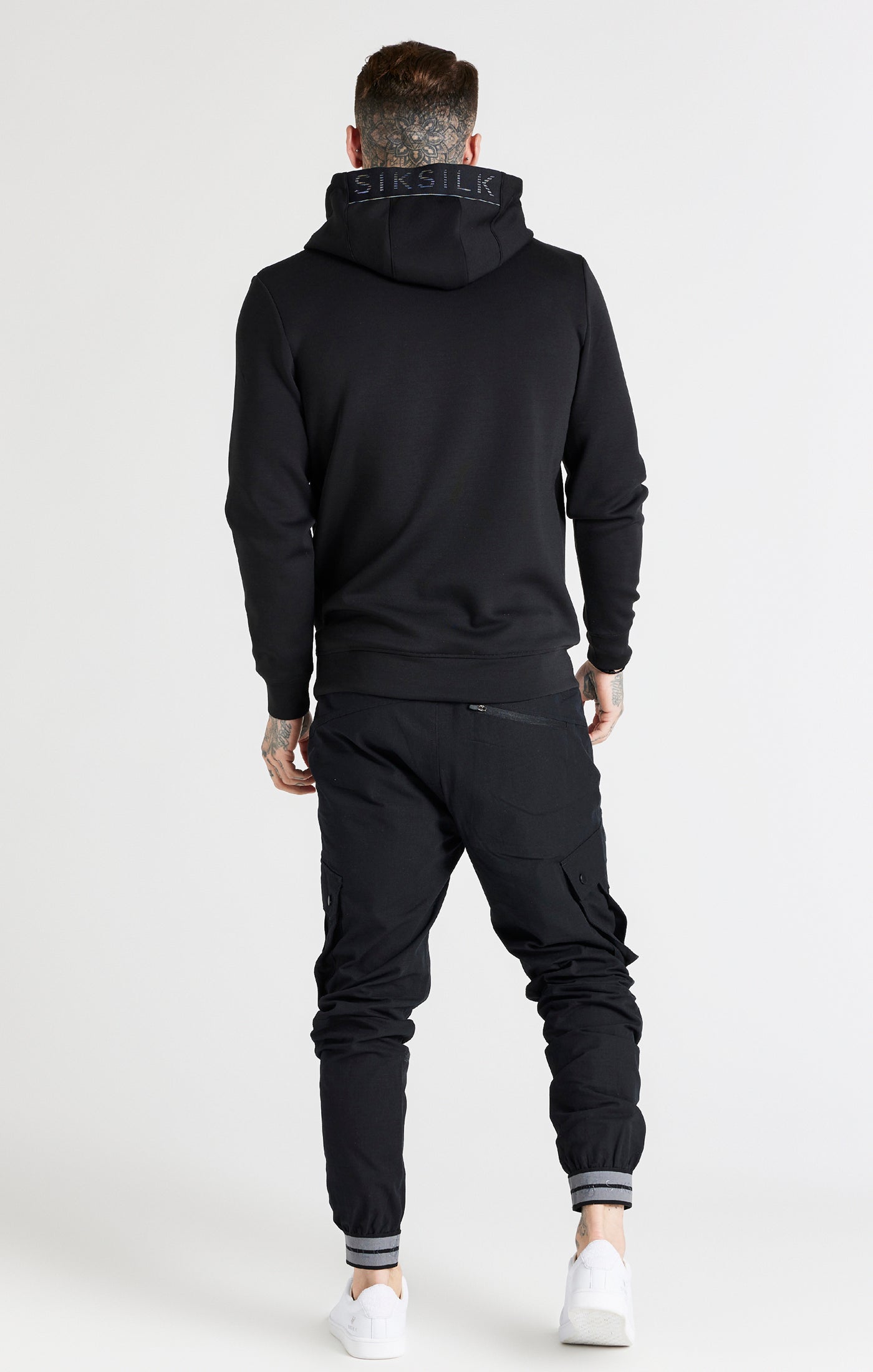 Black Overhead Sport Hoodie