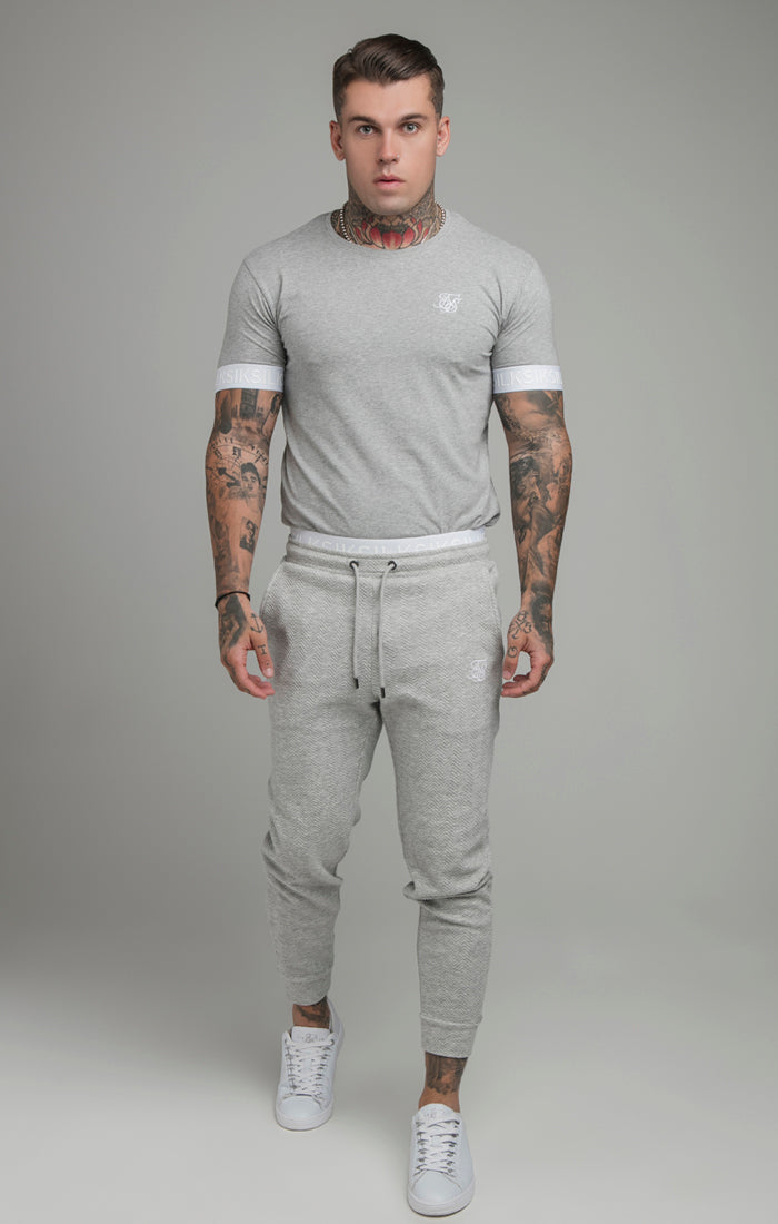 Grey Elastic Cuff T-Shirt (3)