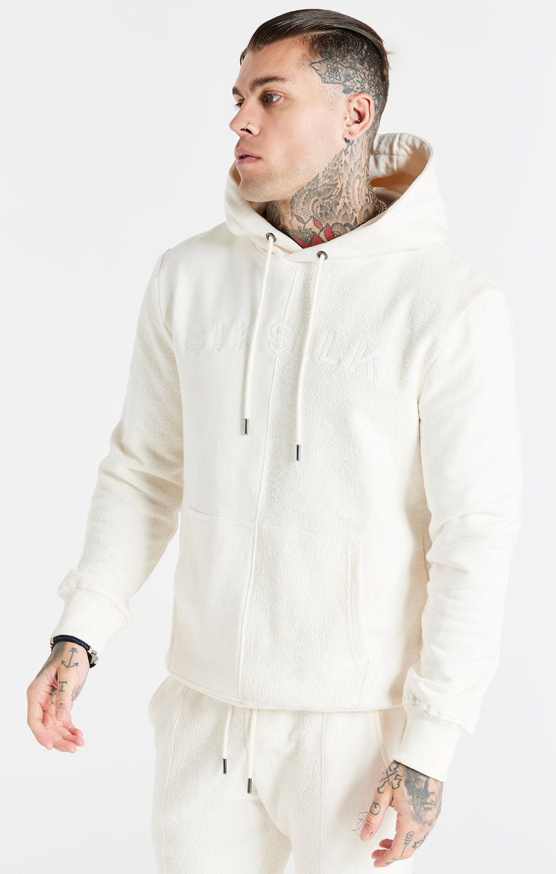 Ecru Half And Half Overhead Hoodie