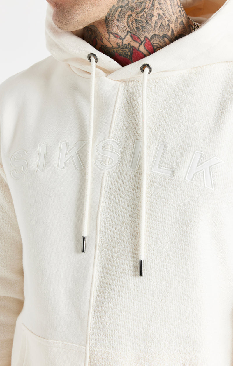 Ecru Half And Half Overhead Hoodie (1)