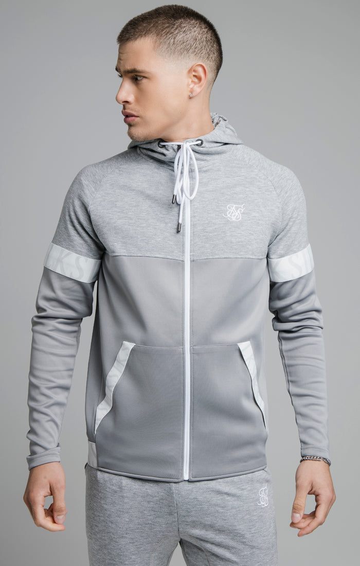 Green Dynamic Function Zip Through Hoodie