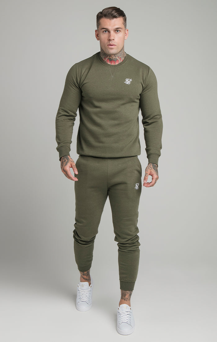 Khaki Essential Crew Sweatshirt (1)