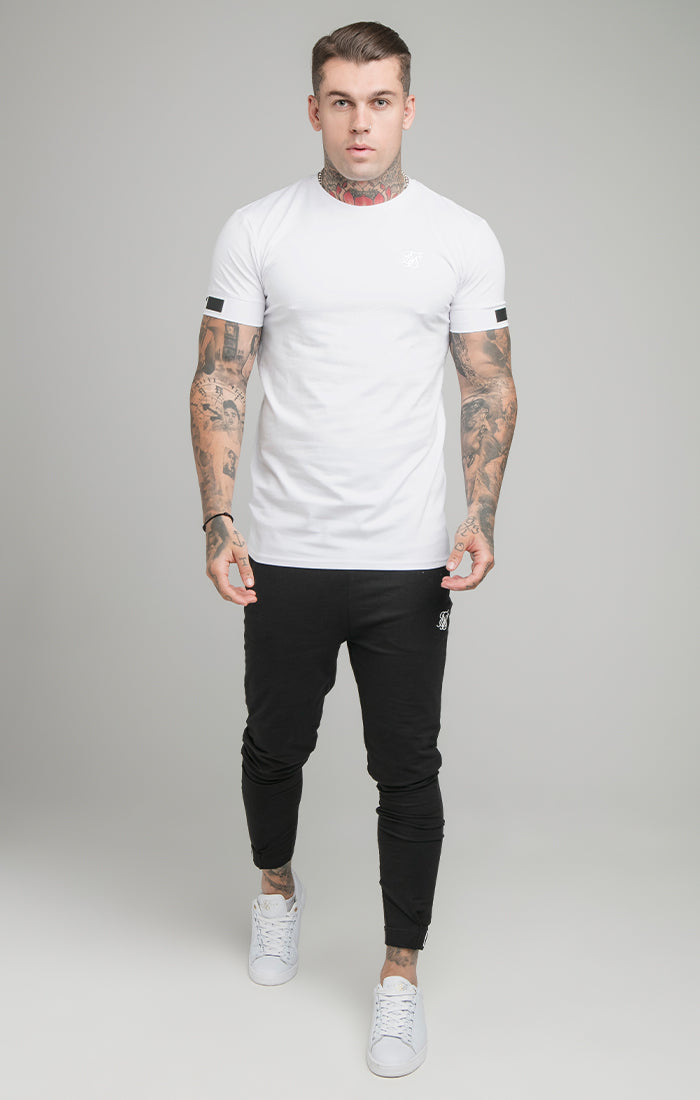 White Cuff Muscle Fit T-Shirt (4)