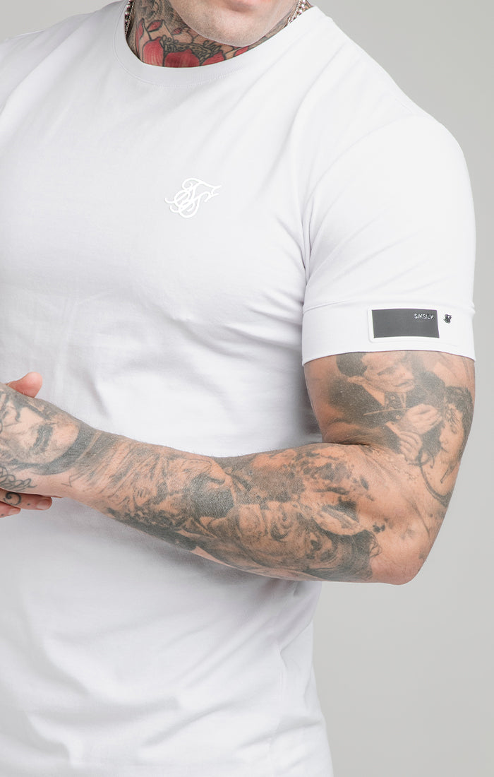White Cuff Muscle Fit T-Shirt (1)