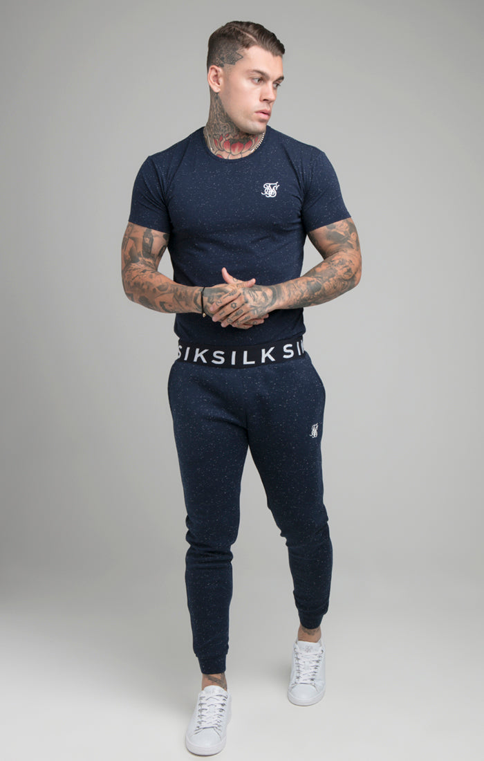 SikSilk S & S Neps Gym Tee - Navy (4)