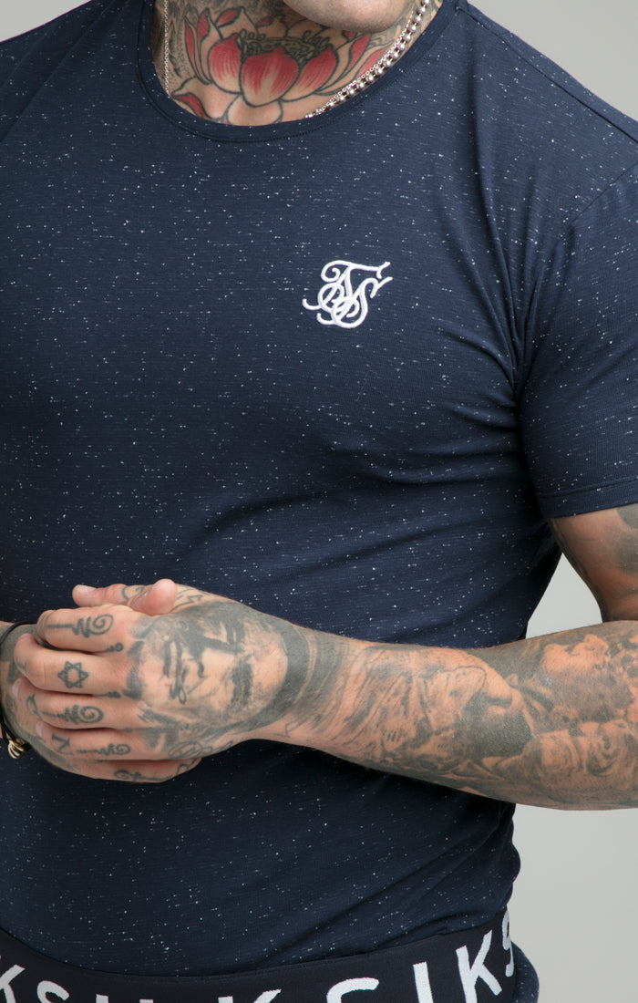 SikSilk S & S Neps Gym Tee - Navy (2)