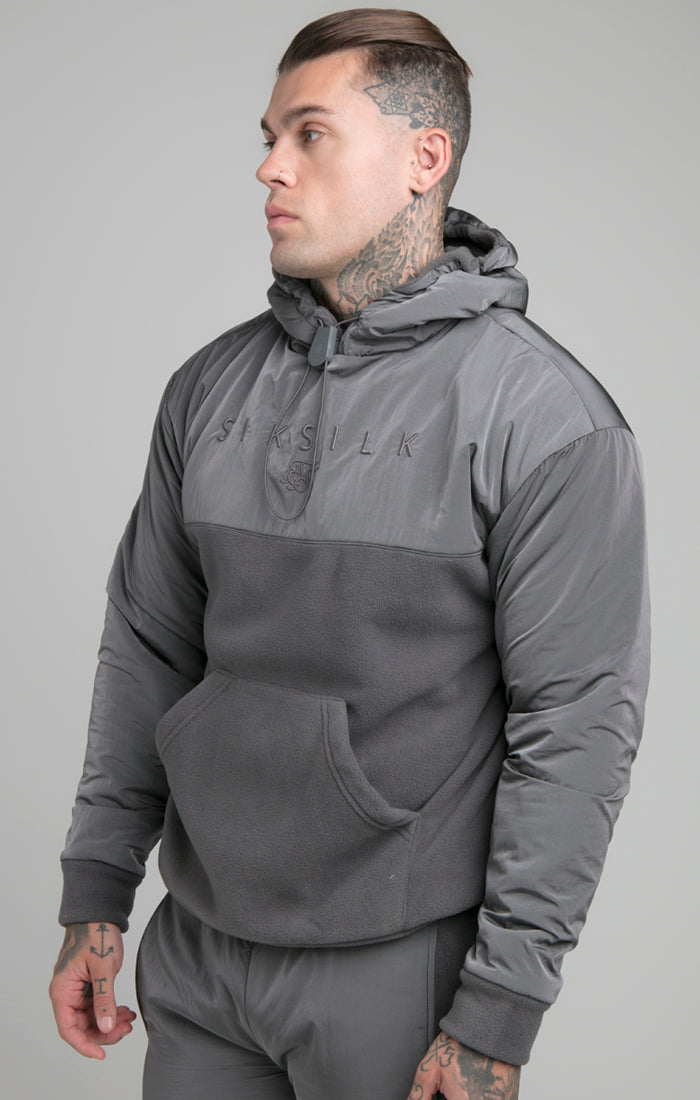 Grey Hybrid Pro Overhead Hoodie