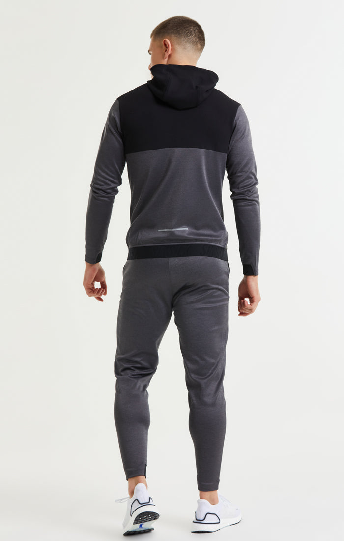 SikSilk Rapid FZ Hoodie - Charcoal Marl (4)