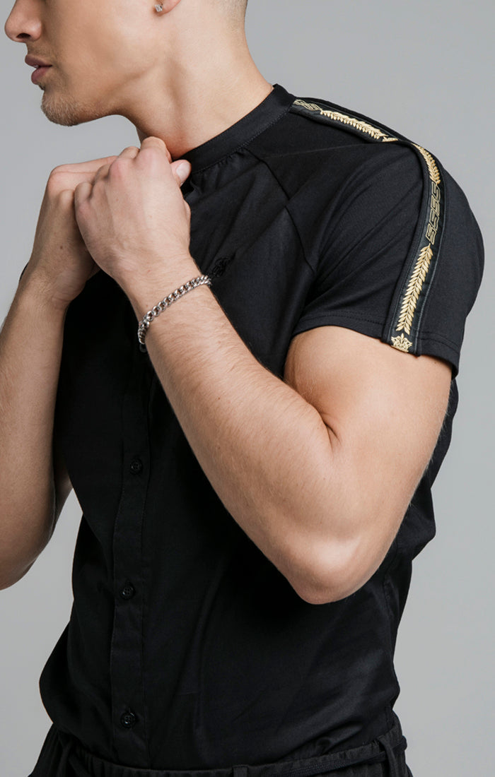 Black Crown Tape Shirt