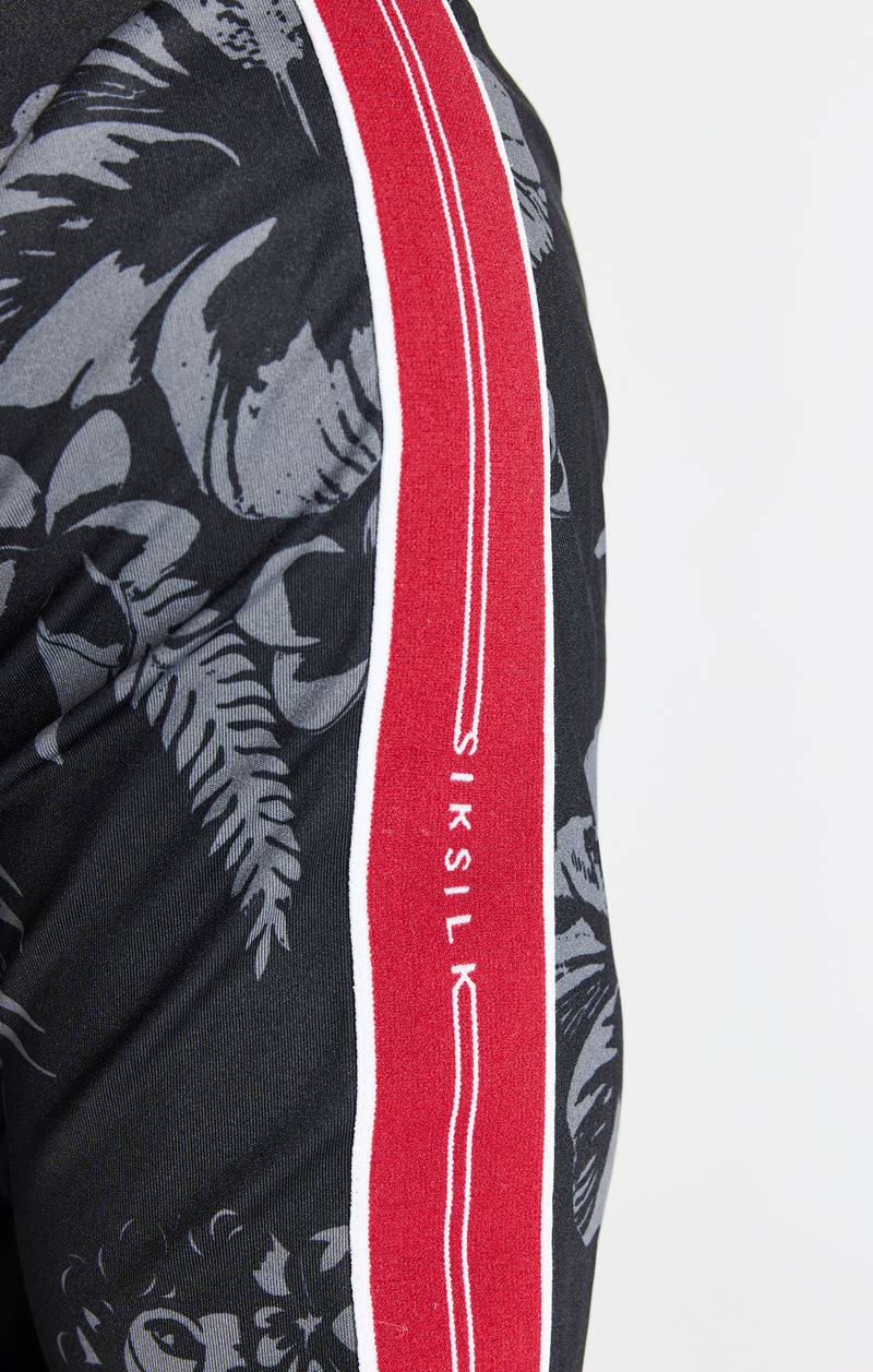 Black Status Funnel Neck Zip Through (1)