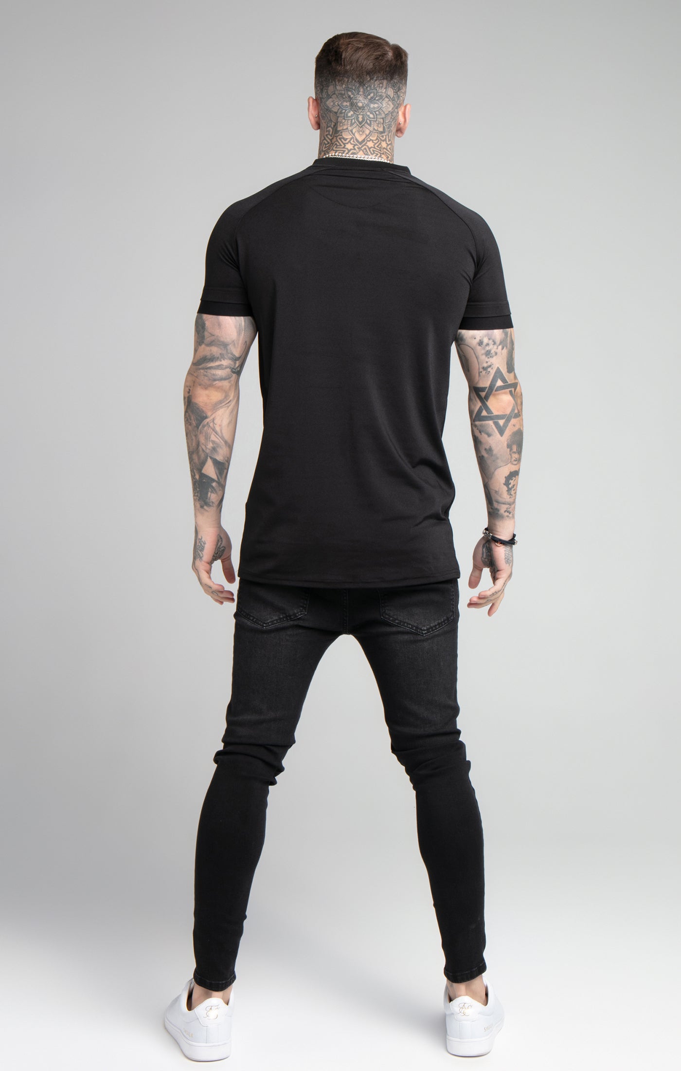 Load image into Gallery viewer, SikSilk Stretch Tee - Black (4)