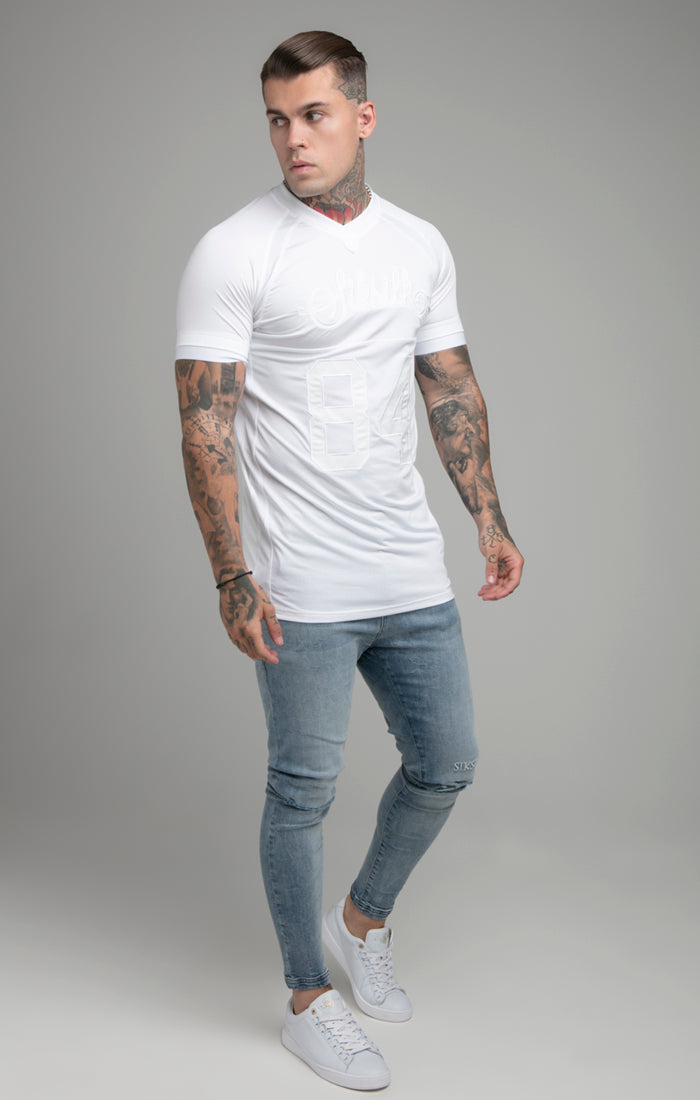 White Stretch Sports T-Shirt (1)