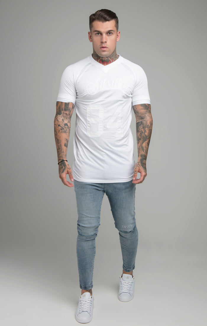 White Stretch Sports T-Shirt (3)