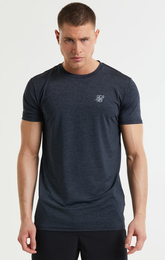 SikSilk Core Poly Tee - Black Marl