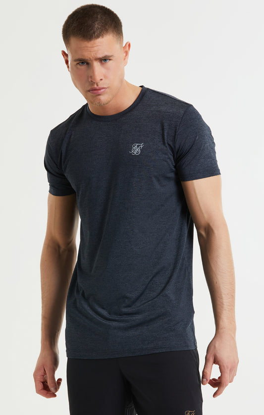 SikSilk Core Poly Tee - Black Marl
