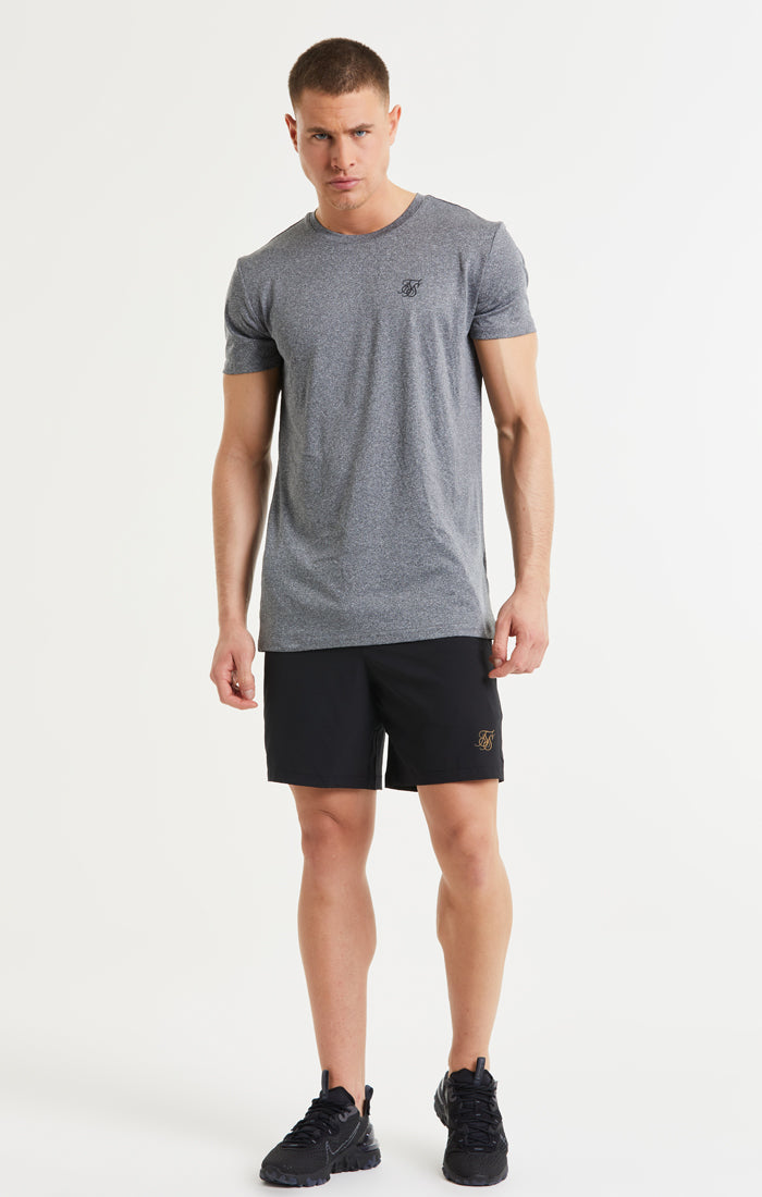 SikSilk Core Poly Tee - Grey Grindle (2)