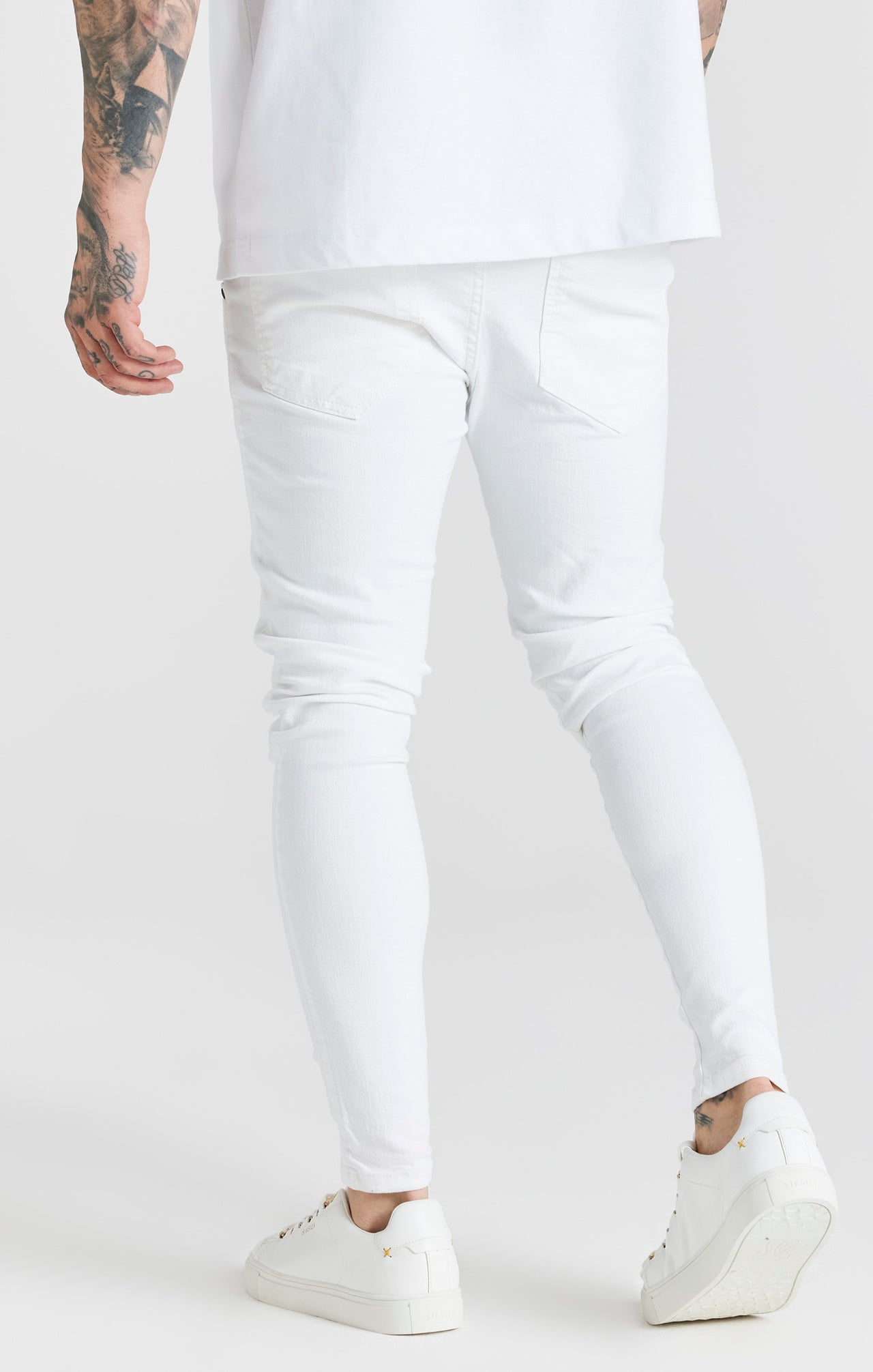White Essential Distressed Skinny Jean (3)