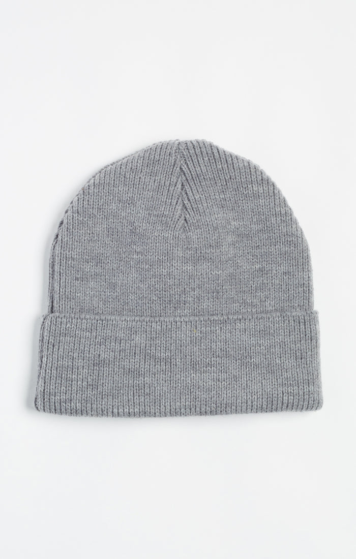Grey Applique Cuff Beanie (1)