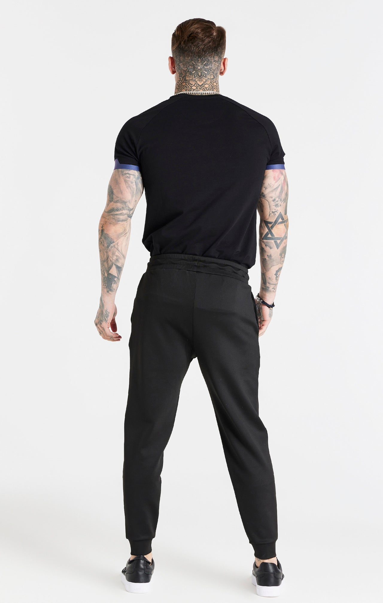 Black Fade Raglan Muscle Fit T-Shirt (4)