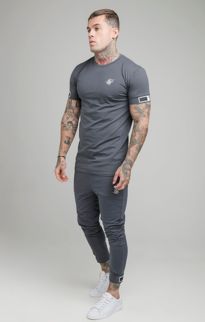 Navy Cuff Muscle Fit T-Shirt (3)