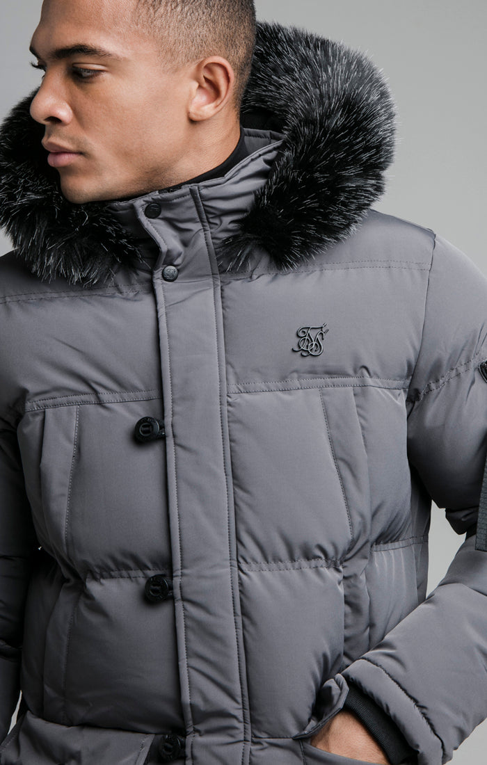 Load image into Gallery viewer, Grey Puff Parka (2)