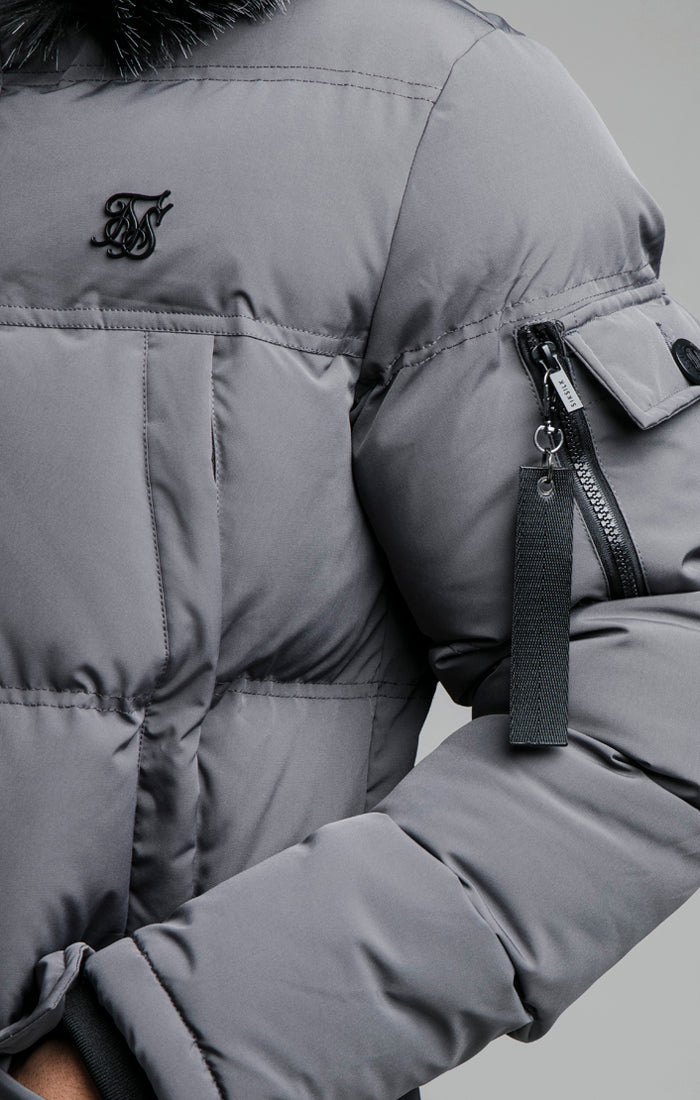 Load image into Gallery viewer, Grey Puff Parka (3)