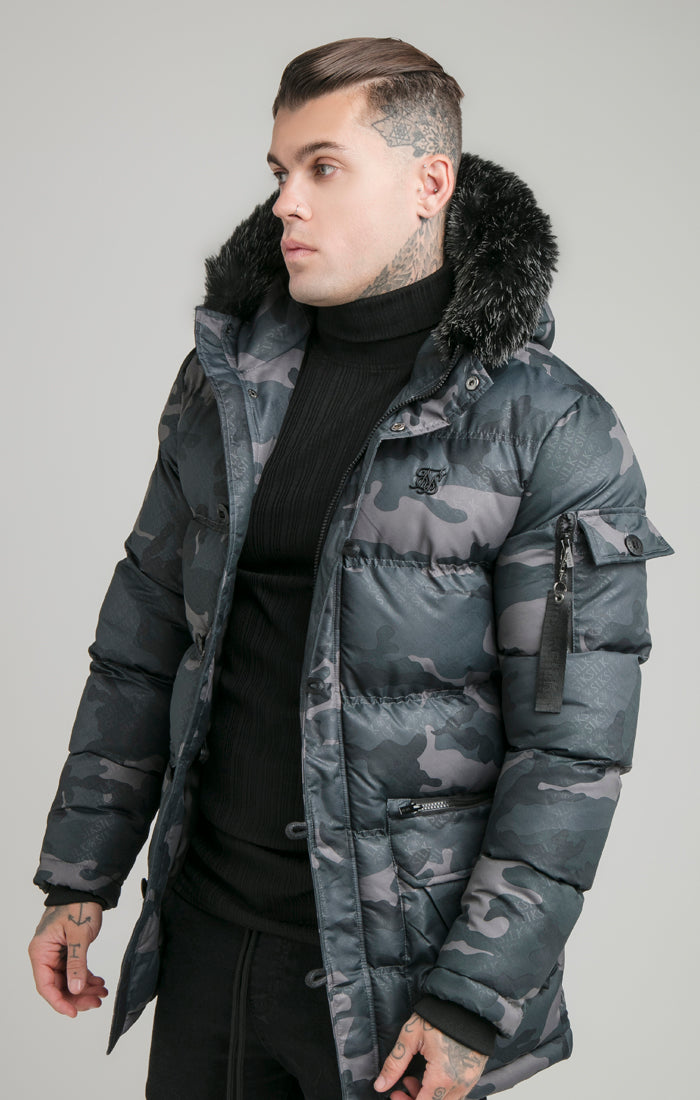 Black Camo Puff Parka (1)