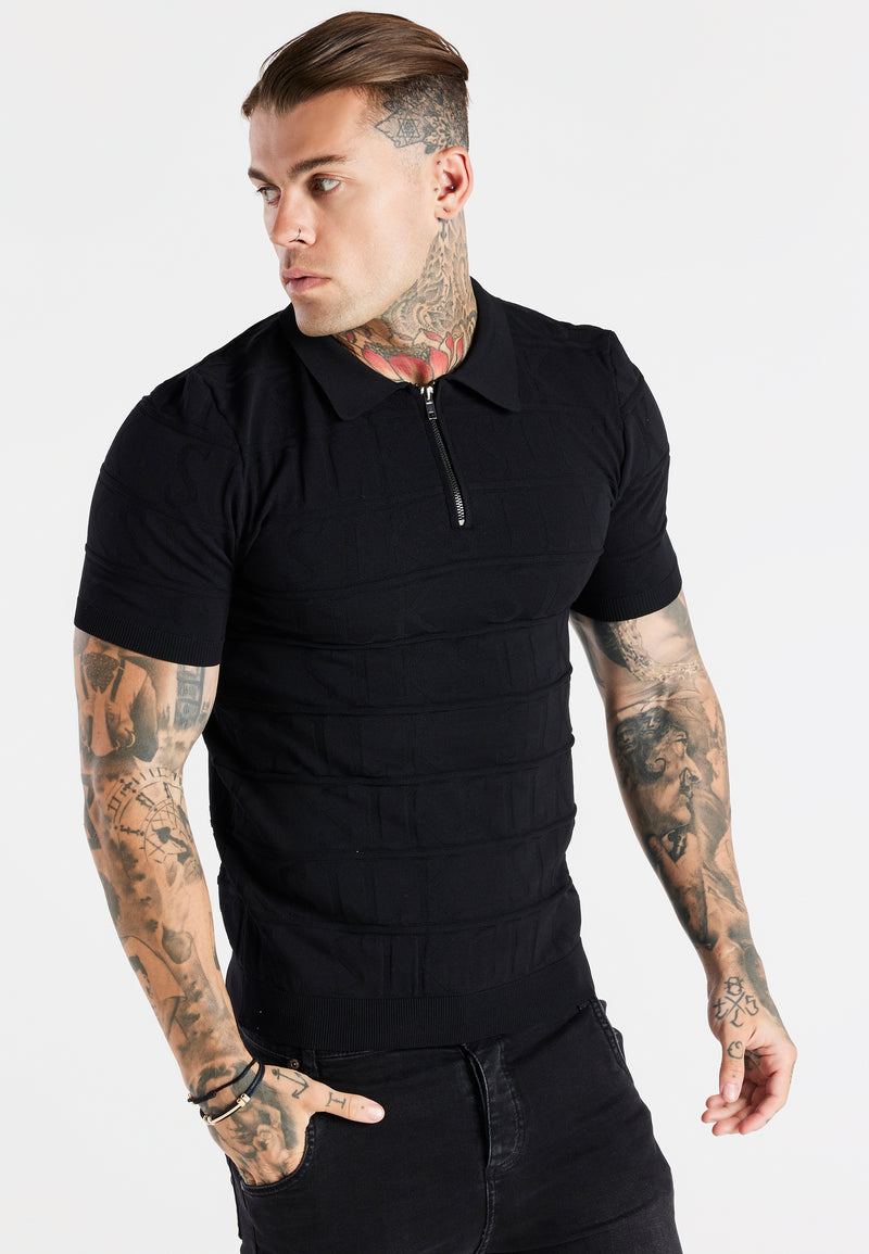 Black Inverse Polo Shirt