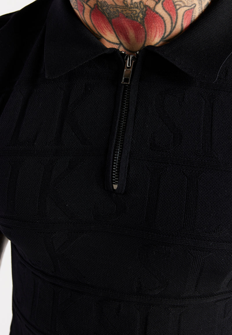 Black Inverse Polo Shirt (1)