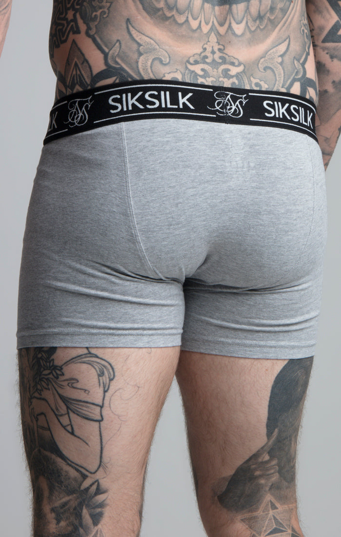 Black
                    
                         White And Grey Pack Of 3 Boxers (22)