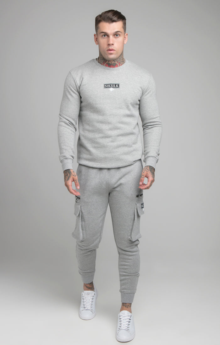 Grey Cuffed Cargo Jogger (1)