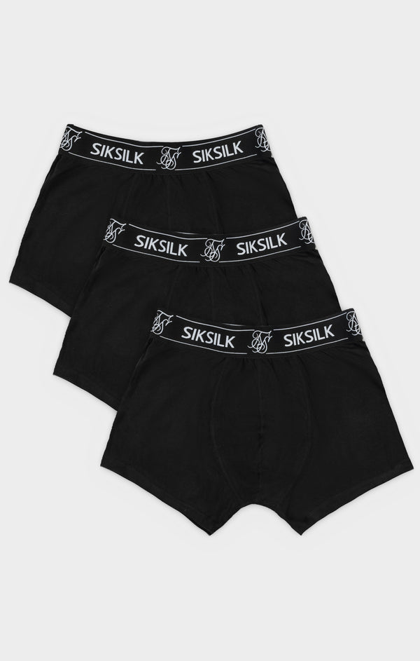 Black 3 Pack Boxer Short