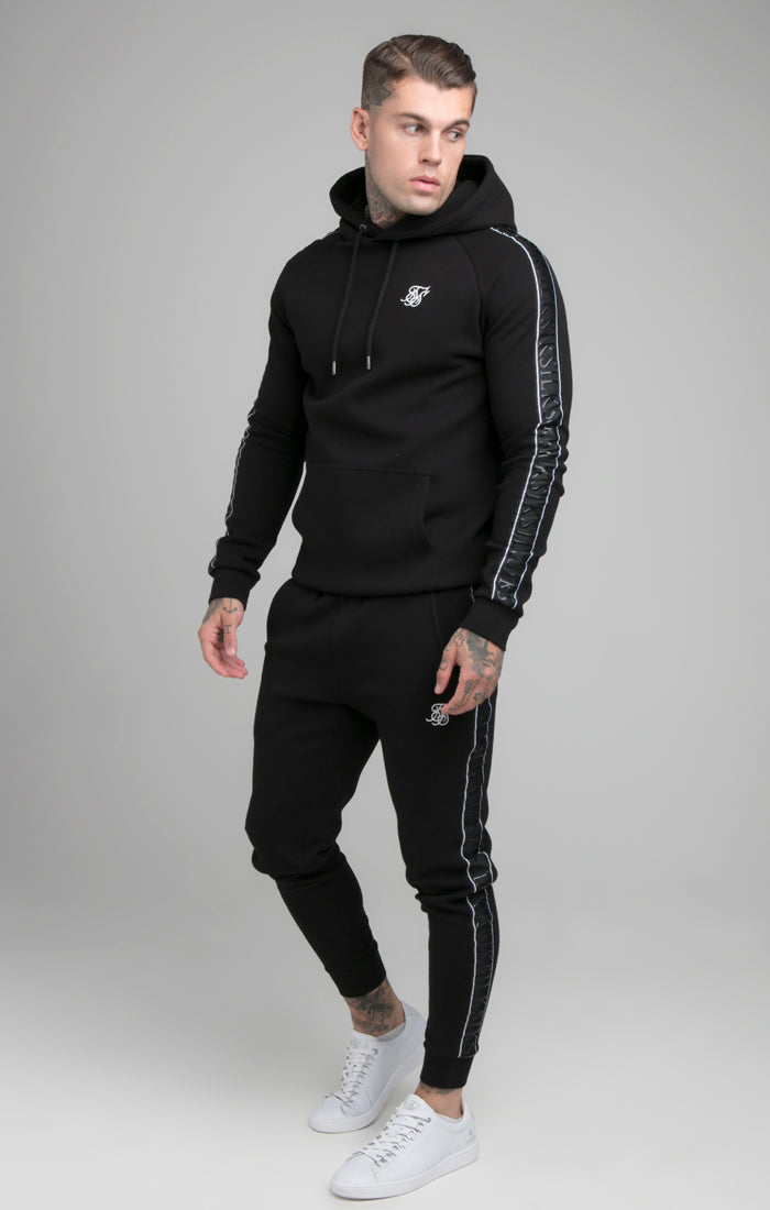 Black Impact Tape Overhead Hoodie (1)