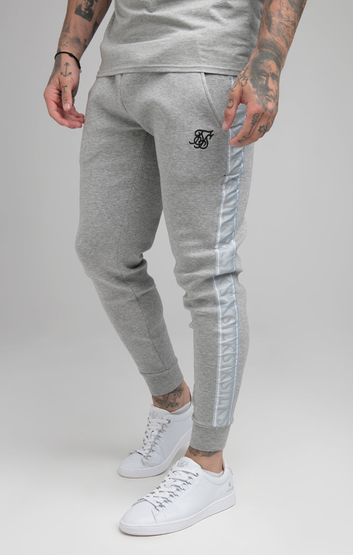 Grey Tape Fitted Jogger
