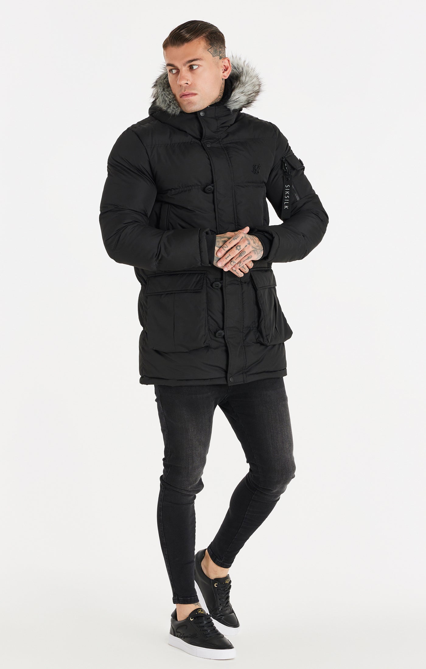 Load image into Gallery viewer, Black Arctic Parka (3)