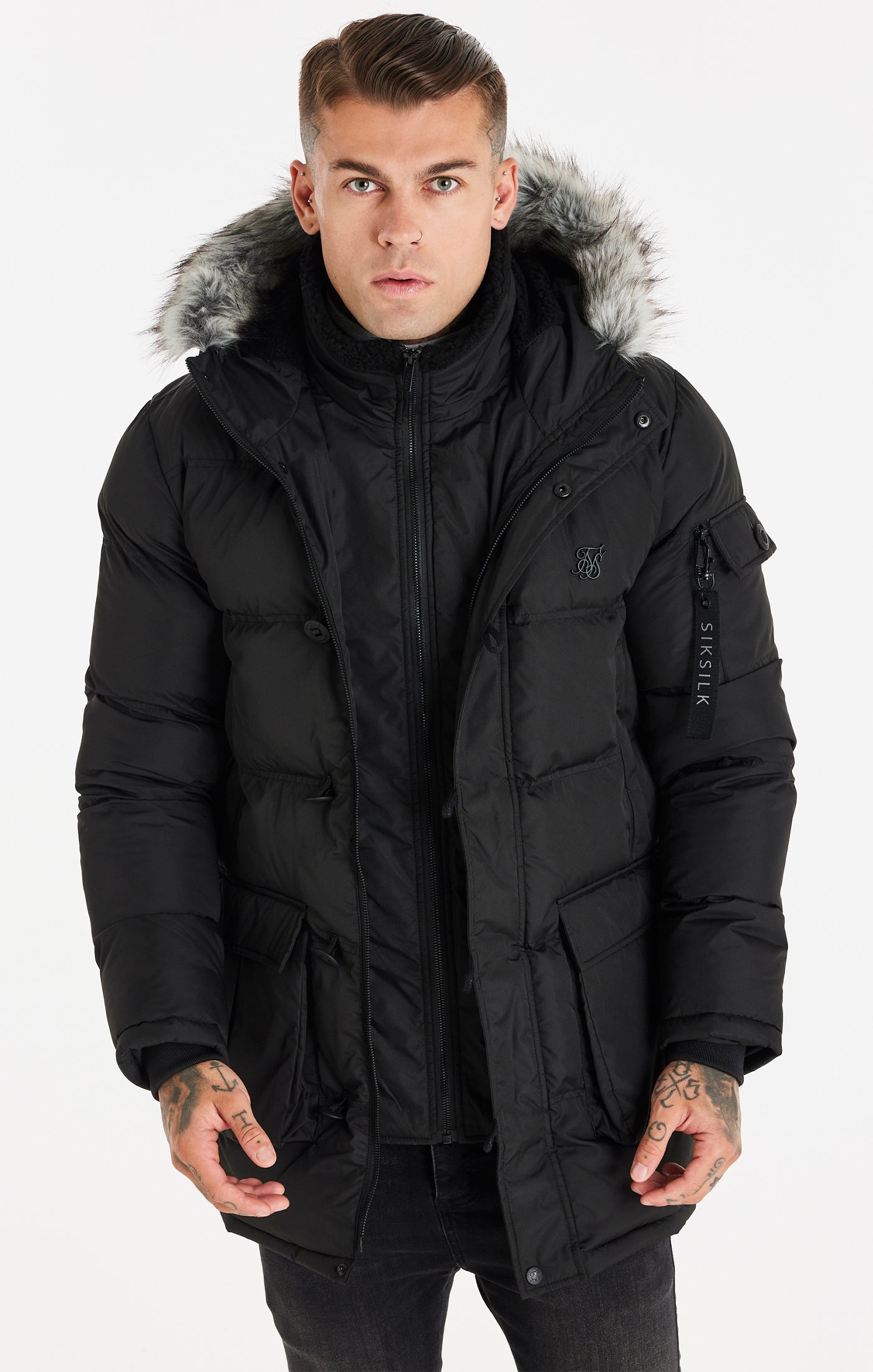 Load image into Gallery viewer, Black Arctic Parka