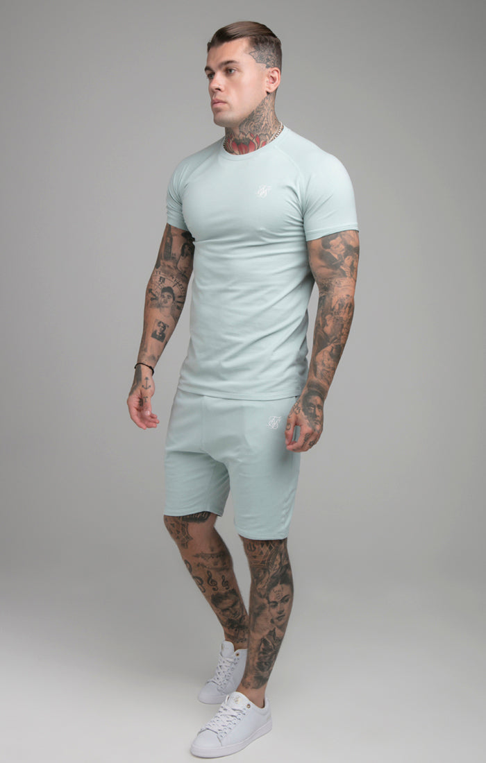 Aqua T-Shirt And Short Twin Set