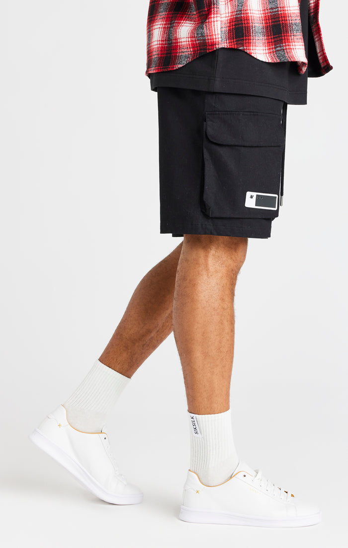 Load image into Gallery viewer, Black Cargo Short (1)