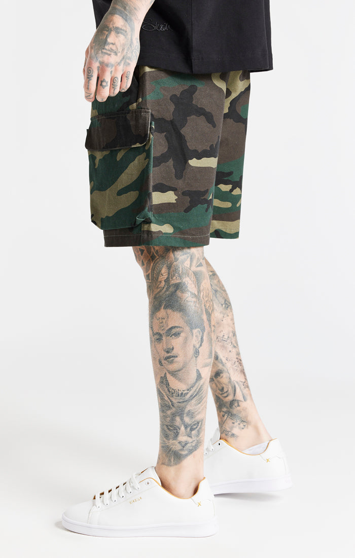Green Camo Cargo Short (1)