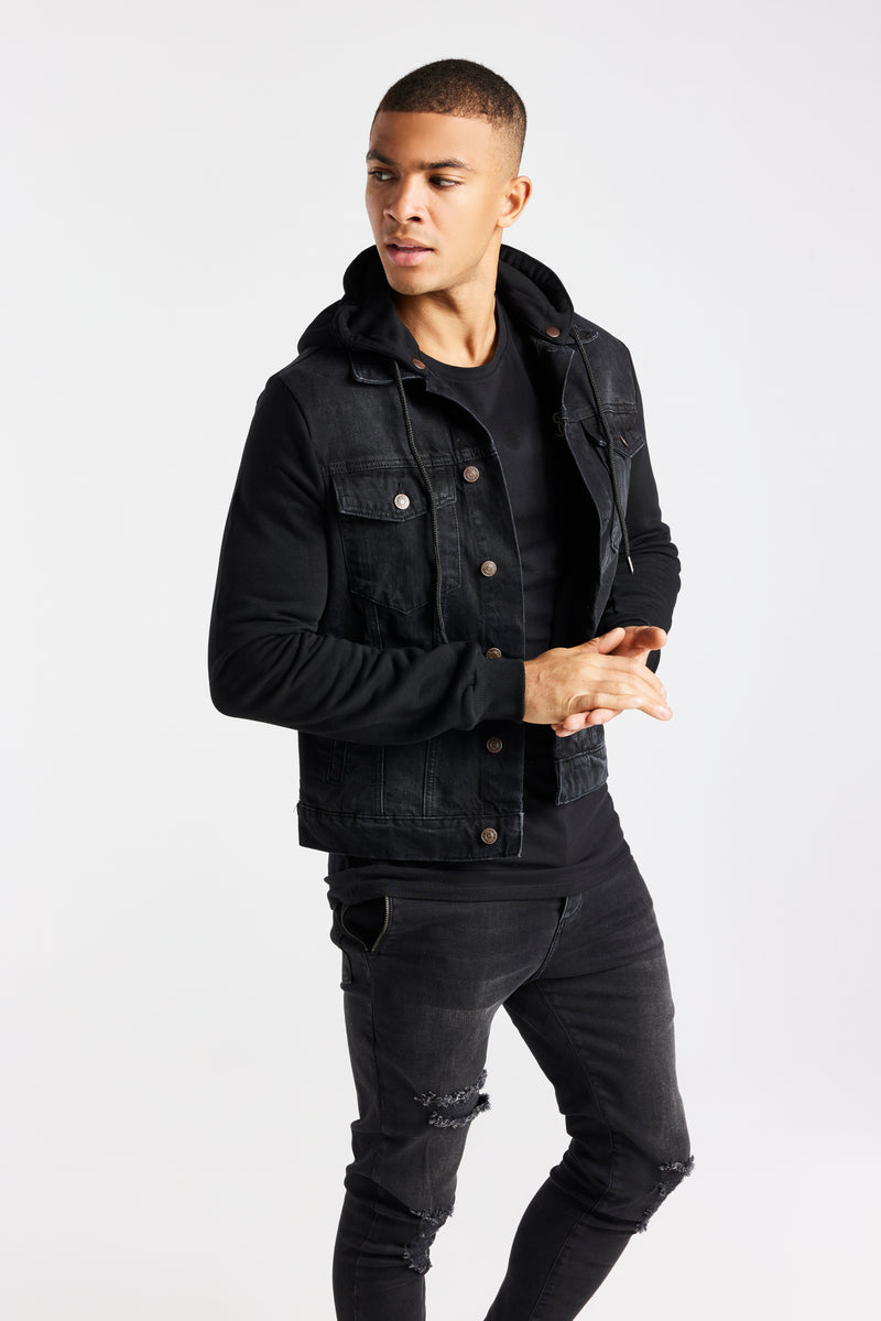 Black Essential Denim Jacket