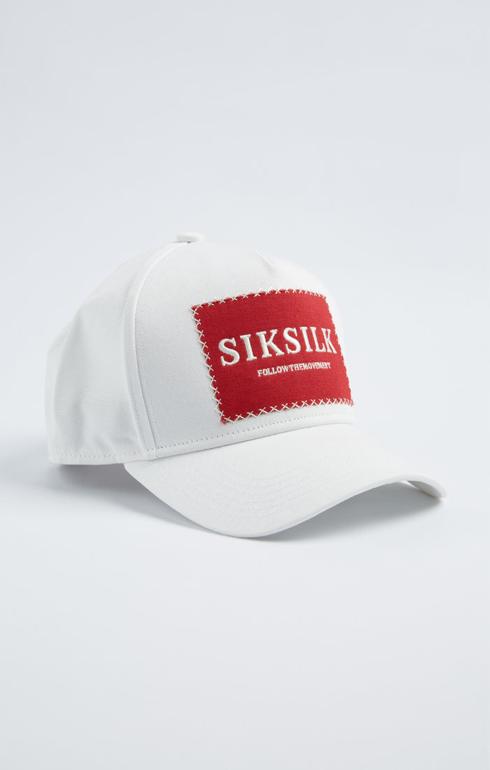 SikSilk Vintage Cross Stitch Trucker - White
