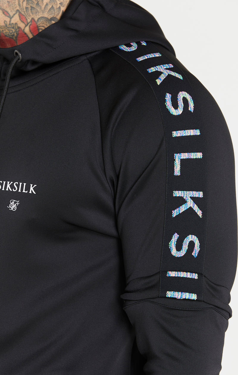 Black Rainbow Tape Overhead Hoodie (1)