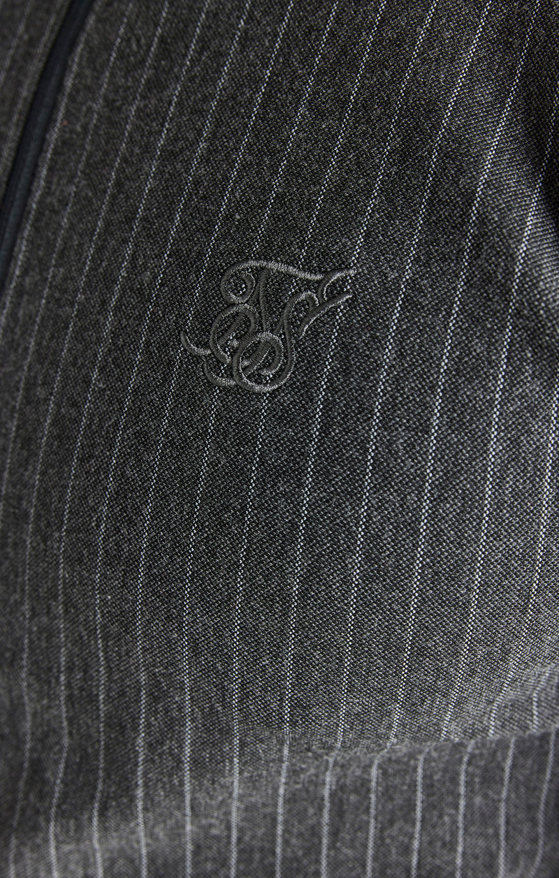 Grey Smart Full Zip Through Drill Top (1)