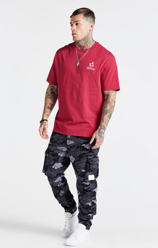 SikSilk X Steve Aoki Oversized Tee - Pink
