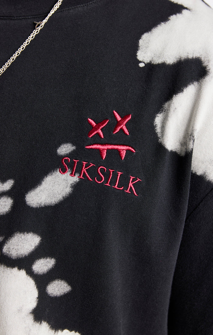 SikSilk X Steve Aoki Oversized Tee - White & Black (3)